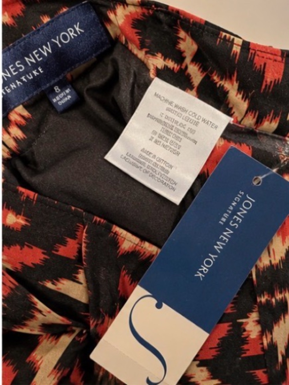 NWT Jones New York Signature Printed Tie-Waist Skirt | Size 8 | $84 Retail - Picture 3 of 3
